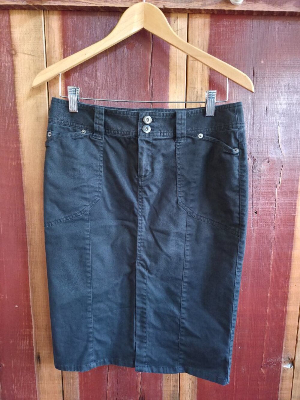 Vintage/Y2K London Jean Pencil Skirt - Size 4